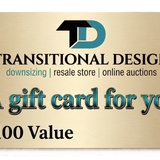 Transitional Design E-Gift Card - $100