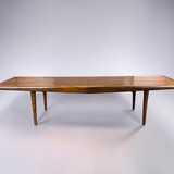 MID-CENTURY MODERN SLATTED WOOD COFFEE TABLE