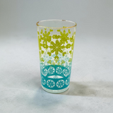 Vintage Anchor Hocking Glass Tumblers Set with Snowflake Pattern