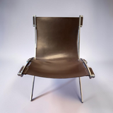 ANTONIO CITTERIO FLEXFORM CHROME SCISSOR CHAIR (AS IS)