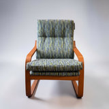 MID-CENTURY MODERN DANISH NEWLY UPHOLSTERED CHAIR