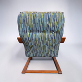 MID-CENTURY MODERN DANISH NEWLY UPHOLSTERED CHAIR