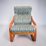 MID-CENTURY MODERN DANISH NEWLY UPHOLSTERED CHAIR