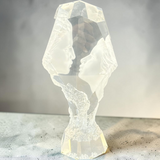 "TOUCHSTONE" ACRYLIC SCULPTURE SIGNED MICHAEL WILKINSON,1996 LIMITED EDITION