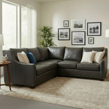 WESLEY HALL LEATHER SECTIONAL