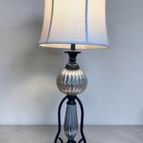 BLACK MERCURY GLASS TABLE LAMP