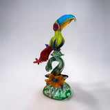 MURANO GLASS TOUCAN SCULPTURE - SIGNED