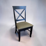AMERICAN HARDWOOD MADE COUNTRY VIEW WOODWORKING DINING TABLE W/8 CHAIRS 2 LEAVES
