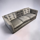 MID-CENTURY MODERN GRAY PULL OUT SOFA (QUEEN)