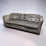 MID-CENTURY MODERN GRAY PULL OUT SOFA (QUEEN)