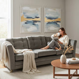 MID-CENTURY MODERN GRAY PULL OUT SOFA (QUEEN)