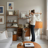 DANISH TEAK MID-CENTURY 3 BAY WALL UNIT