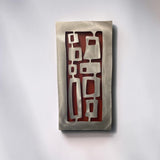 ART ELEMENT BY CHERI ALUMINUM RED WALL ART