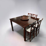 DARKWOOD COUNTER HEIGHT DINING SET (8 CHAIRS,1 LEAF, 1 LAZY SUSAN)