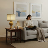 JOHN RICHARD GOLD URN STYLE TABLE LAMP