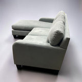 LIGHT BLUE/GRAY HM RICHARDS SOFA/CHAISE Blue/Gray FURN-SOFAS