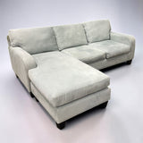LIGHT BLUE/GRAY HM RICHARDS SOFA/CHAISE Blue/Gray FURN-SOFAS