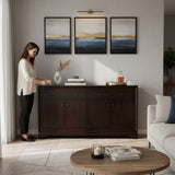 RESTORATION HARDWARE BLACK CREDENZA (AS IS)