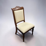 TRADITIONAL DARKWOOD DINING TABLE (W/ 6 CHAIRS AND 2 LEAFS)