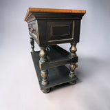 HAMMERED WOOD TOP SOFA TABLE