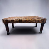 WICKER BENCH