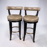 HICKORY CHAIR NEWBURY SWIVEL BAR STOOL (SET OF 2)