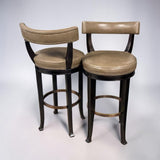 HICKORY CHAIR NEWBURY SWIVEL BAR STOOL (SET OF 2)