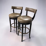 HICKORY CHAIR NEWBURY SWIVEL BAR STOOL (SET OF 2)