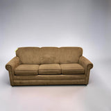 BROWN 3 SEATER SLEEPER SOFA