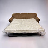BROWN 3 SEATER SLEEPER SOFA