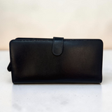 Coach Black Leather Wallet COACH Black women CLOTHING-DESIGNER HANDBAGS-WALLETS
