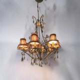 SPANISH STYLE CHANDELIER WITH ACRYLIC ACCENTS ***