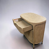 ANTROPOLOGIE ENTRY CABINET - ISLE FLUTED WOOD