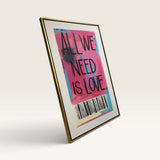 BEATLES LYRICS WALL ART