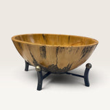CAROLYN KINDER COLLECTION FAUX CYPRESS WOOD BOWL