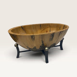 CAROLYN KINDER COLLECTION FAUX CYPRESS WOOD BOWL