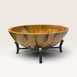 CAROLYN KINDER COLLECTION FAUX CYPRESS WOOD BOWL