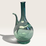 GREEN GLASS WINE DECANTER