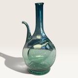 GREEN GLASS WINE DECANTER