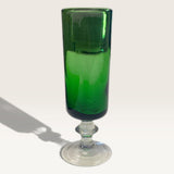 MCM GREEN DECANTER W/ 3 GLASSES