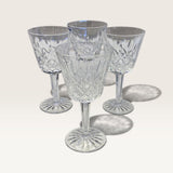 WATERFORD LISMORE CRYSTAL WINE GLASSES (SET OF 4)