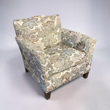 SMITH BROTHERS FLORAL GREY CHAIR