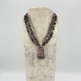 Sterling Silver Desert Rose Gemstone Necklace and Pendant
