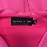 BRANDON MAXWELL PINK BELL SLEEVE DRESS