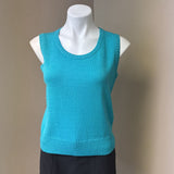 ST JOHN Aqua Twinset Cardi SZ S