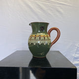 DE JONGE GREEN CERAMIC PITCHER ***