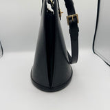 LOUIS VUITTON EPI CLUNY BLACK LEATHER HANDBAG