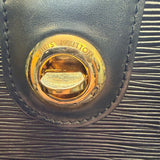 LOUIS VUITTON EPI CLUNY BLACK LEATHER HANDBAG