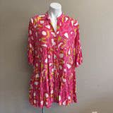 NO BRAND PINK AND YELLOW DRESS