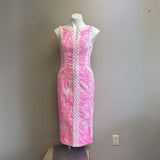 LILLY PULITZER PINK/WHT DRESS SZ 2